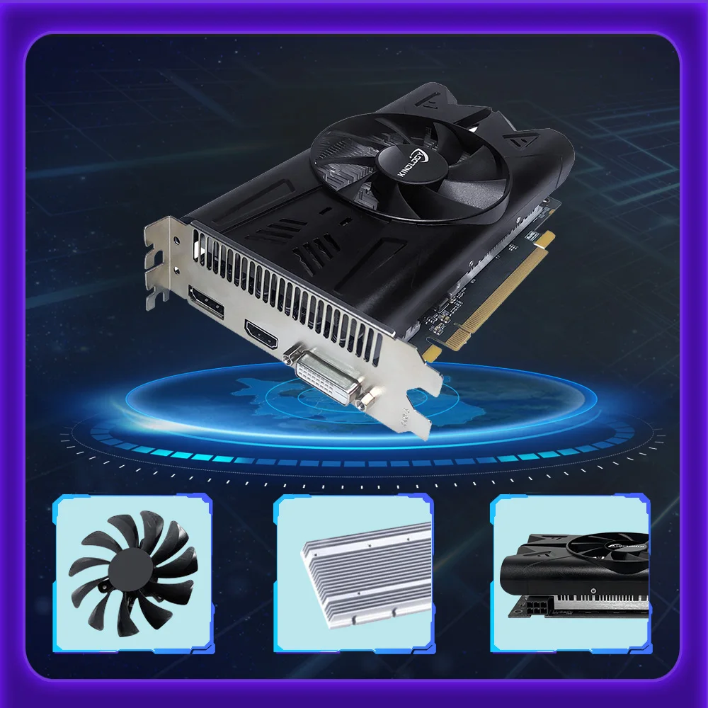 Imagem -04 - Kinology Nova Placa Gráfica Rx470 4gb Gpu 256bit Gddr5 Pci-e X16 Hdmi Mais dp Mais Dvi para Jogos Computadores Desktop Placa Gráfica Amd