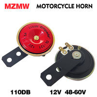 Motorcycle Horn 12V 48V-60V Loud 110db Waterproof Moped Scooter Dirt Bike Electric Car Vehicle Air Horns modified loudspeaker