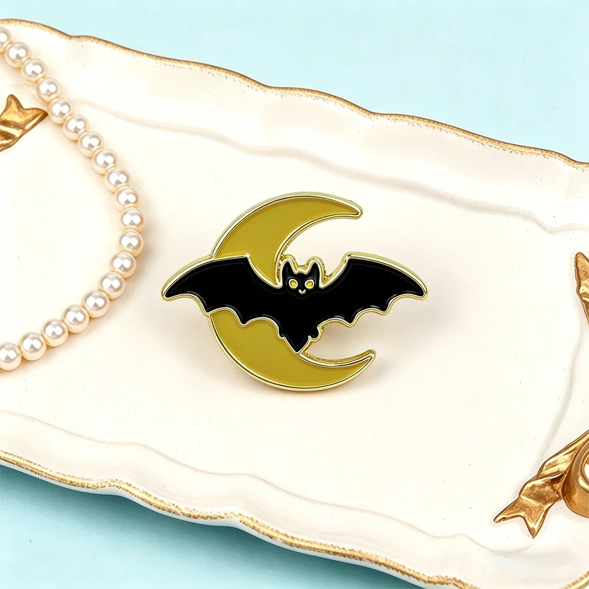 5pcs/Set Halloween Witch Hat Enamel Pin Cute Mummy Bat Candy Brooch Lapel For Backpack Hat Badges Jewelry Party Gift for Friends