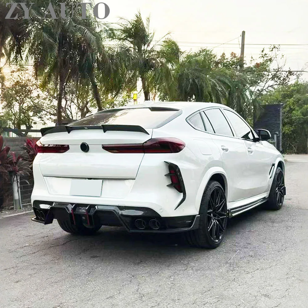 For BMW X6M F96 2023 Dry Carbon Rear Trunk Spoiler Car Exterior Tuning Accessories Aerodynamic