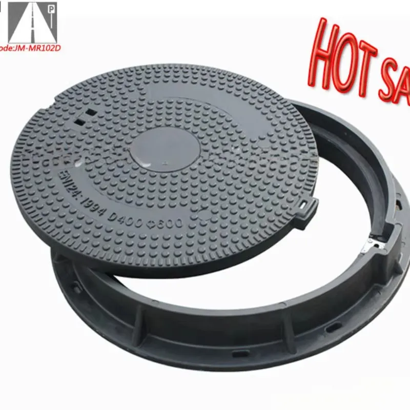 EN124 D400 600mm septic tank manhole cover lockable, transportation surcharge link