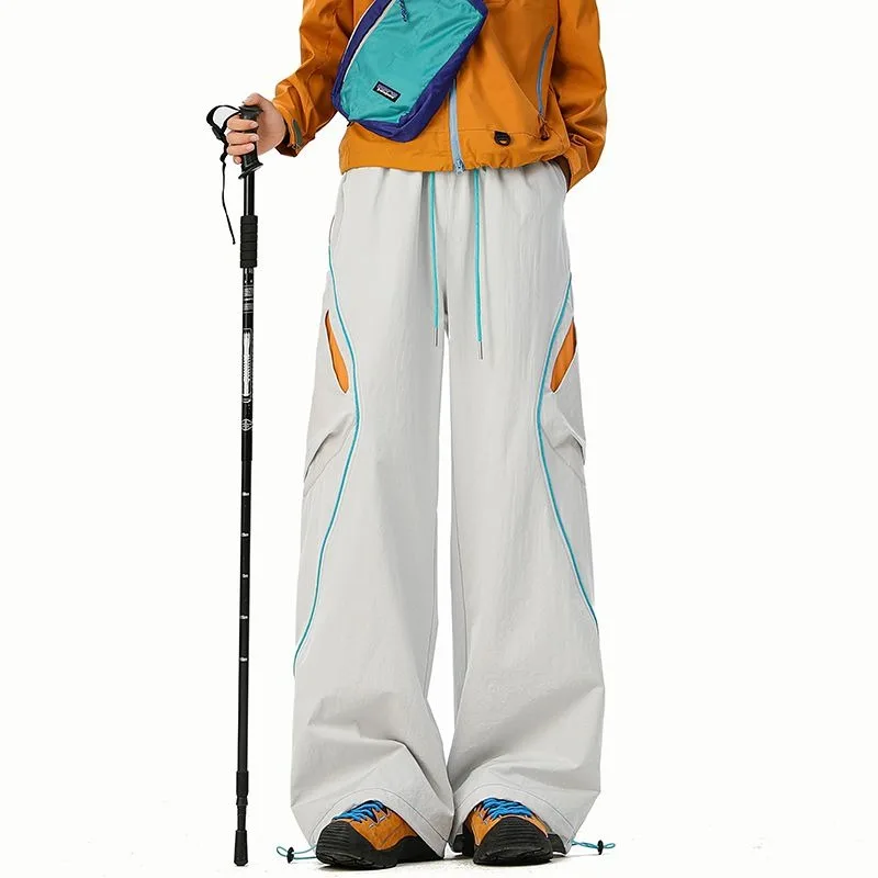 

Hiking Mountaineering Workwear Pants Outdoor Color-blocking Functional Style Men's Autumn Trend Loose Sportswear Casual Pants
