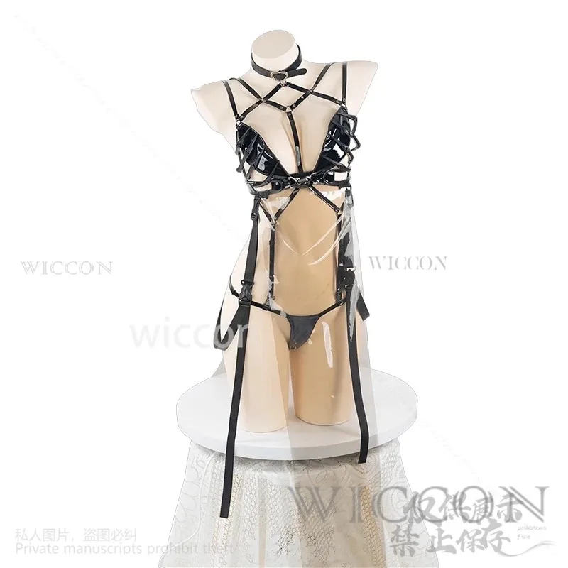 Mihara Anime Game NIKKE The Goddess Of Victory Cosplay Costume Lingerie Set Corset And Thong Thigh Socks Wigs Customized S4HK8LG