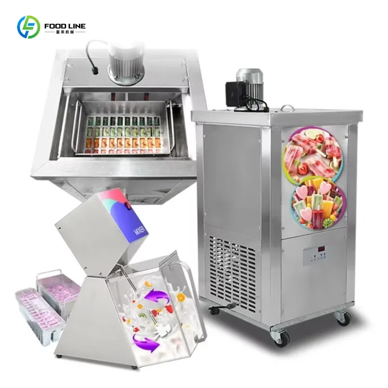 Customized CE Certified Ice Cream Lolly Maker Popular Popsicle Machine with Fruit and Milk Raw Material Options