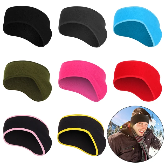 Nowy polarowy ocieplacz na uszy mufka zimowa opaska nauszniki z pałąkiem na głowę mężczyźni kobiety bieganie narciarstwo Outdoor Sports ocieplacz na uszy opaska przeciwpotna