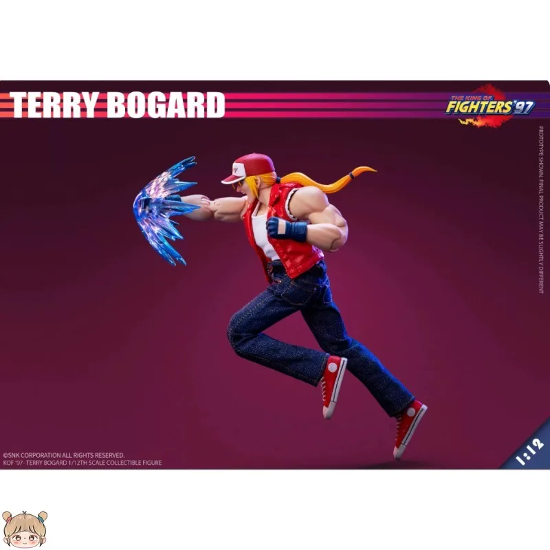Ready To Ship Swallowing Time SNK Genuine Boxing King 97 Terry Bogard 1/12 Movable Doll Handicraft Model Toys