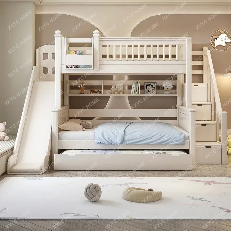 

Comforter Wooden Kids Beds Boundary King Size Modern Style Bunk Children Beds Princess Bedroom Litera Infantil Kids Furniture