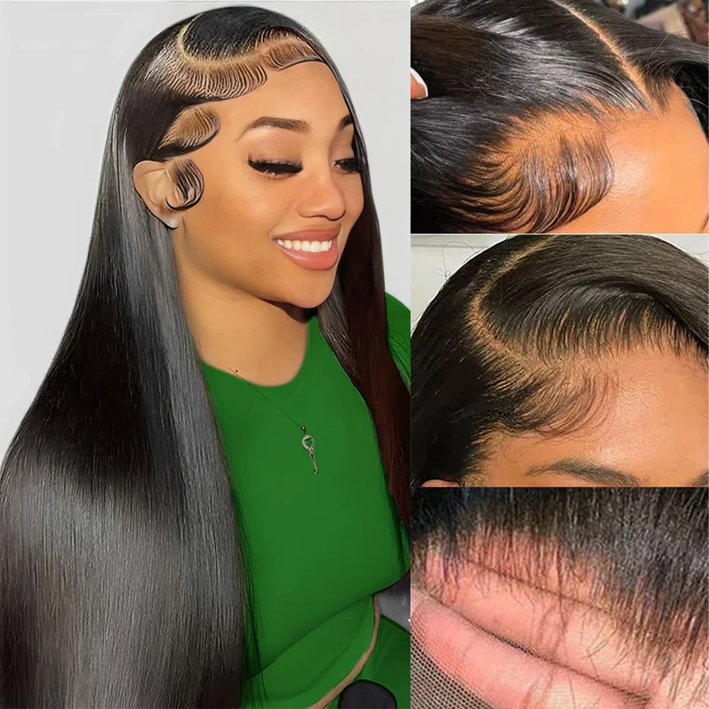 Hd Lace Frontal Wig 13x6 Lace Front Wig Human Hair 30Inch Bone Straight Transparent Lace Human Hair Wigs Lace 13x4 Closure Wig