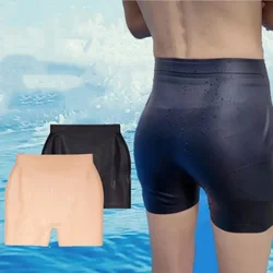 Swimming Pants Silicone Waterproof Men's Women's Rubber Trunks Swim Boxer Shorts Menstruation Protect Surfing Swimshorts Dance