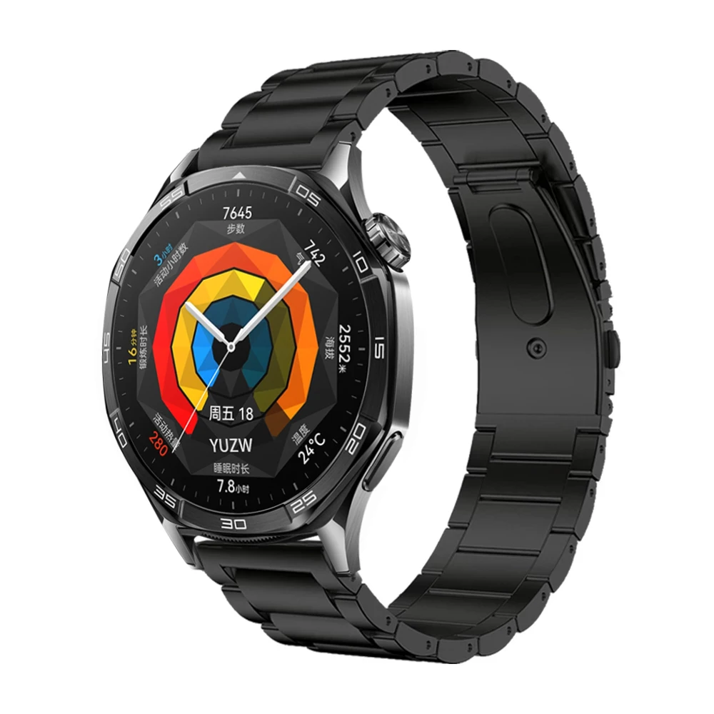Титановый металлический ремешок 22 мм для HUAWEI WATCH GT 5 46 мм, браслет-звено для HUAWEI GT4 GT 3 SE GT 2 Pro, деловой ремешок для часов, аксессуары