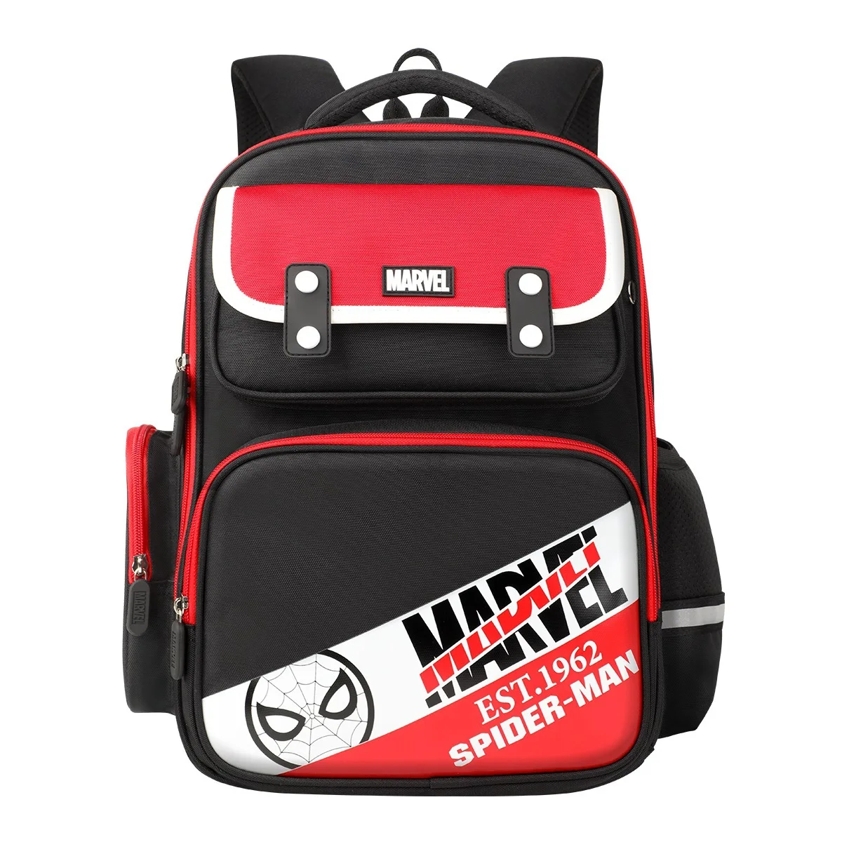 Marvel New Boy School Bag Spider Man Captain America Primary Student Shoulder Orthopedic Backpack Large Capacity Light Mochilas