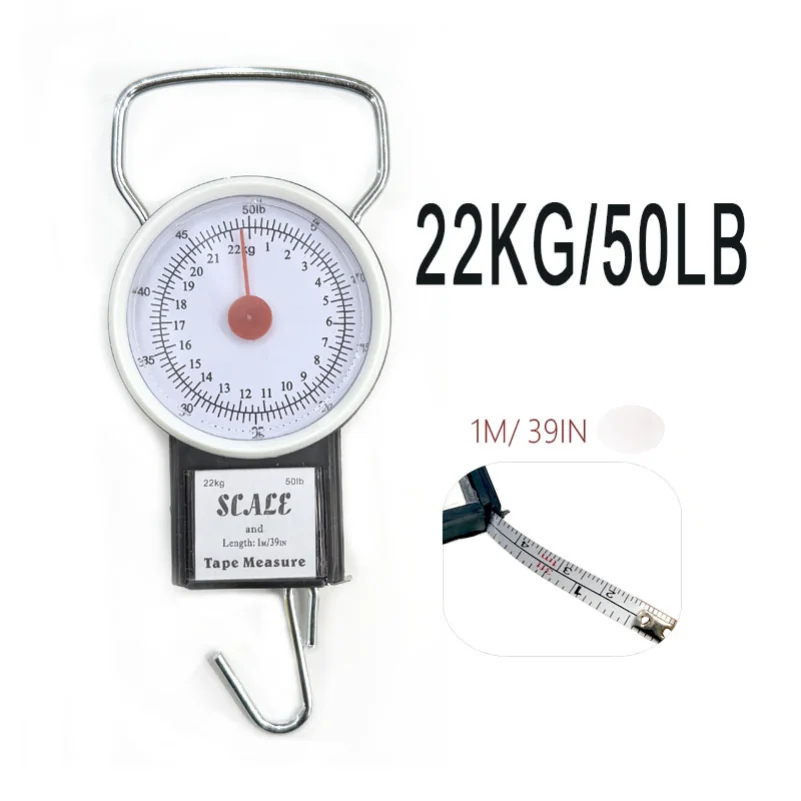 

Fishing Hanging Scale Mechanical Kitchen and Fish Fishing Scale Multi-Purpose Portable Hand Held Dial Weight Scale