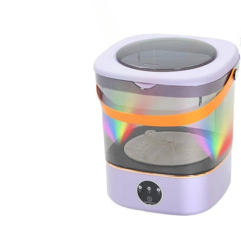 Underwear washing machine, semi-automatic washing and drying integrated, foldable, small and portable