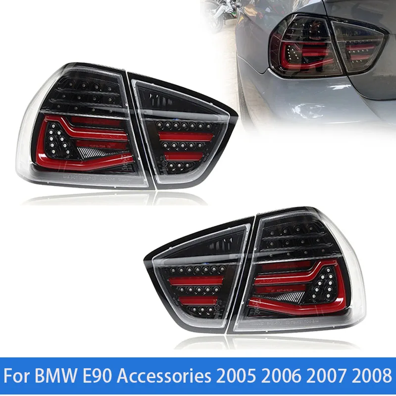 

Автомобильные фары для BMW E90 светодиодный Tail светильник 2005-2008 320i 318i 325i, задний стоп-сигнал, тормозной сигнал, DRL, задние автомобильные аксессуары