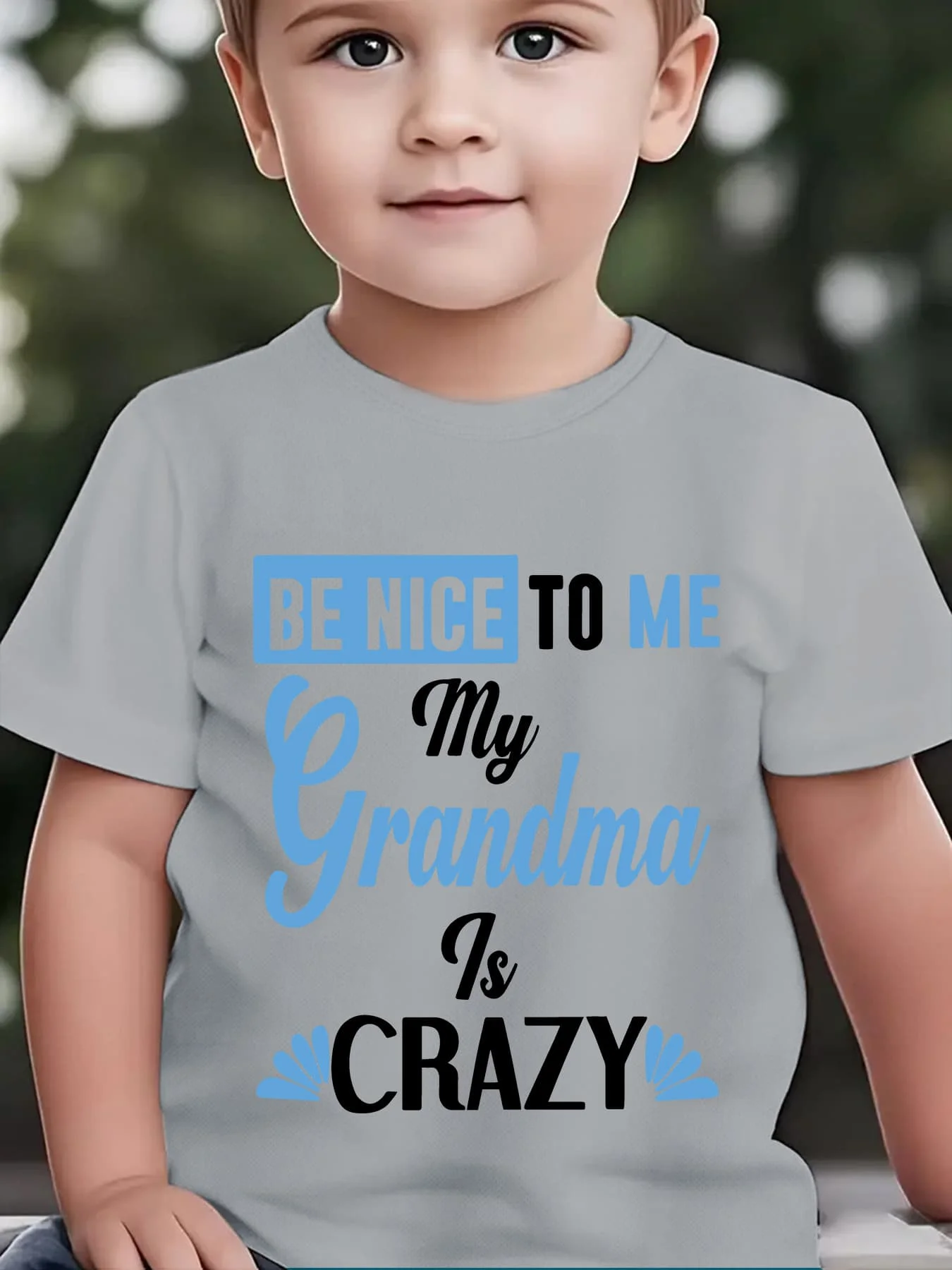 NY‑DX4986‑Boys‑Summer‑Colorful‑Letter‑Print‑Be‑Nice‑To‑Me‑My‑Grandma‑Crazy‑Crew‑Neck‑Short‑Sleeve‑Casual‑Kids‑T‑Shirt