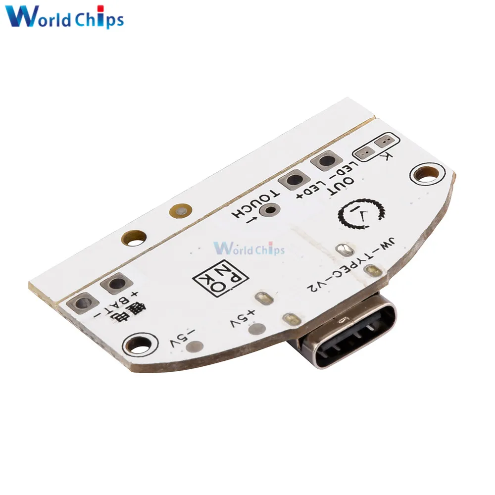 DC 5V TYPE-C Desk Lamp Circuit Board USB Charging Three Speed Stepless Dimming LED Touch Night Light Control Module