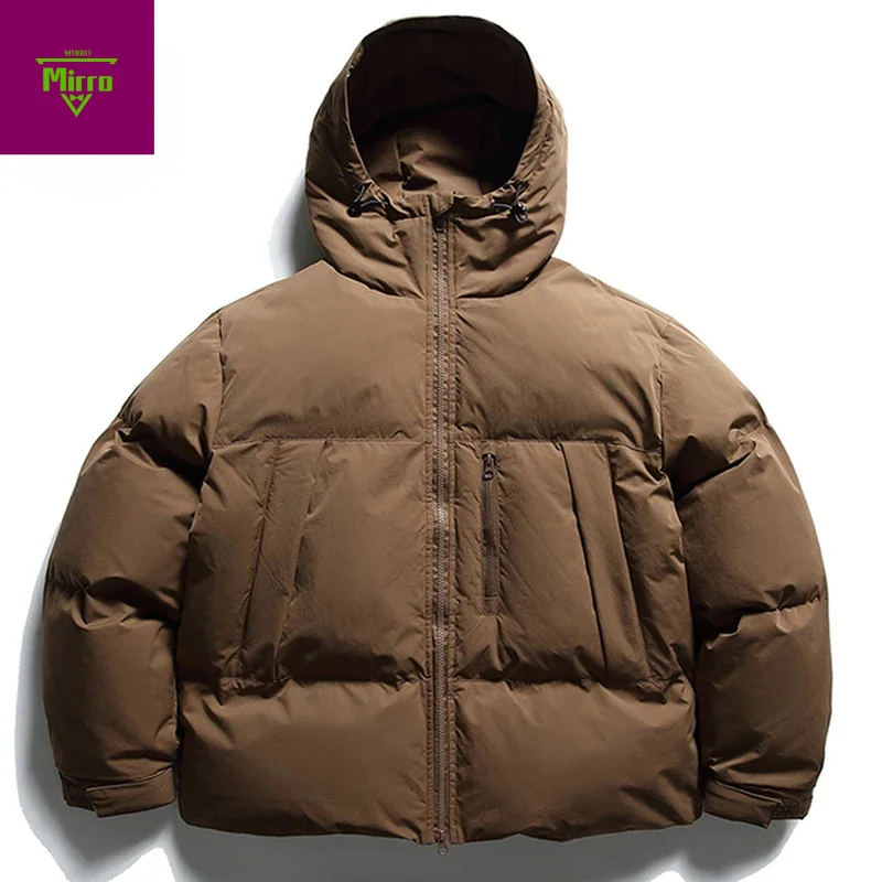 

Men's Winter Parkas Coat Padded Jackets Solid Loose Casual Loose Thicken Warm Jackets Bubble Coats Outwear