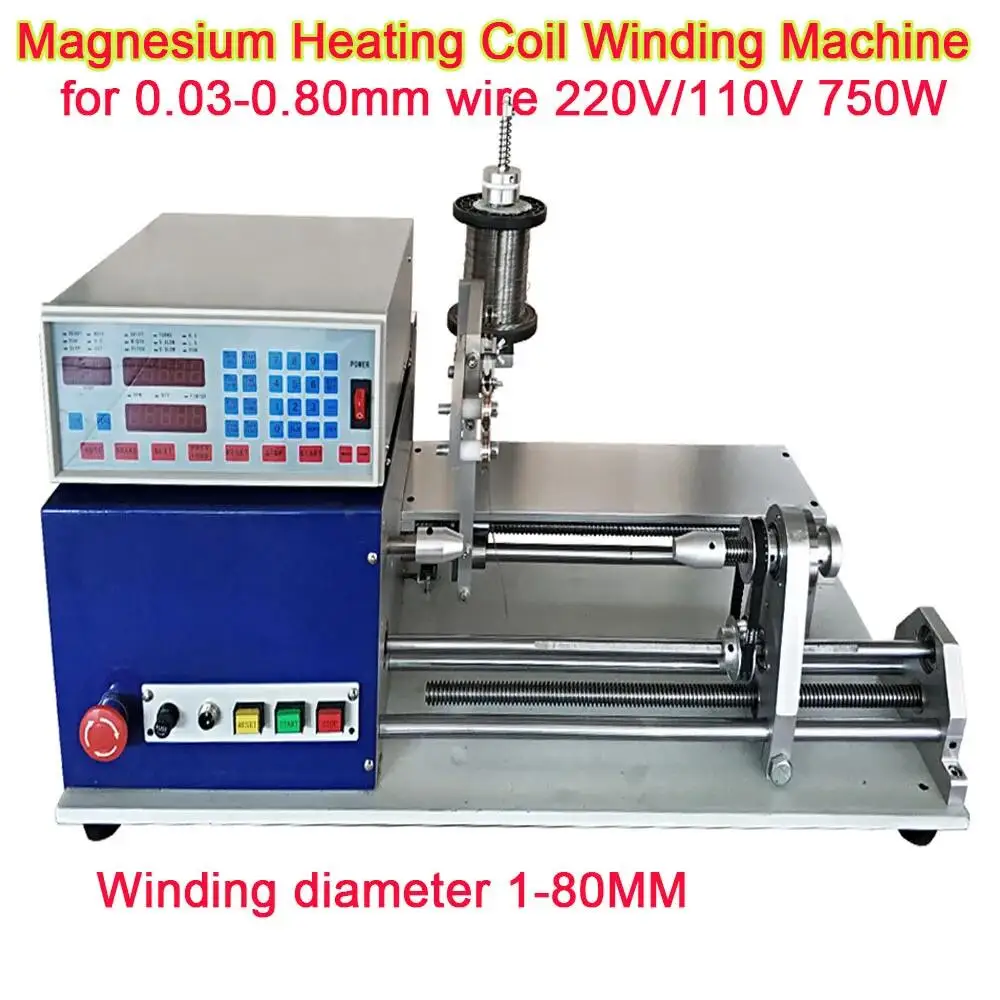 

LY 830S Coil Winder Winding Dispenser Dispensing Machine 0.03-0.80mm Wires Automatic Magnesium Rod Heating Mica Plate