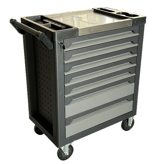 AIROW Heavy duty maintenance tool cabinet, multi-layer drawers with locks, industrial-grade mobile hardware toolbox cart
