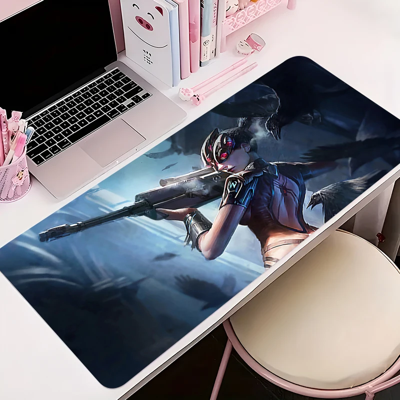 

Mouse Pad Anime Non-Slip Rubber Mousepad Office Desk Mat Gaming PC Accessories Large O-overwatch Widowmaker Gamer Keyboard Mat