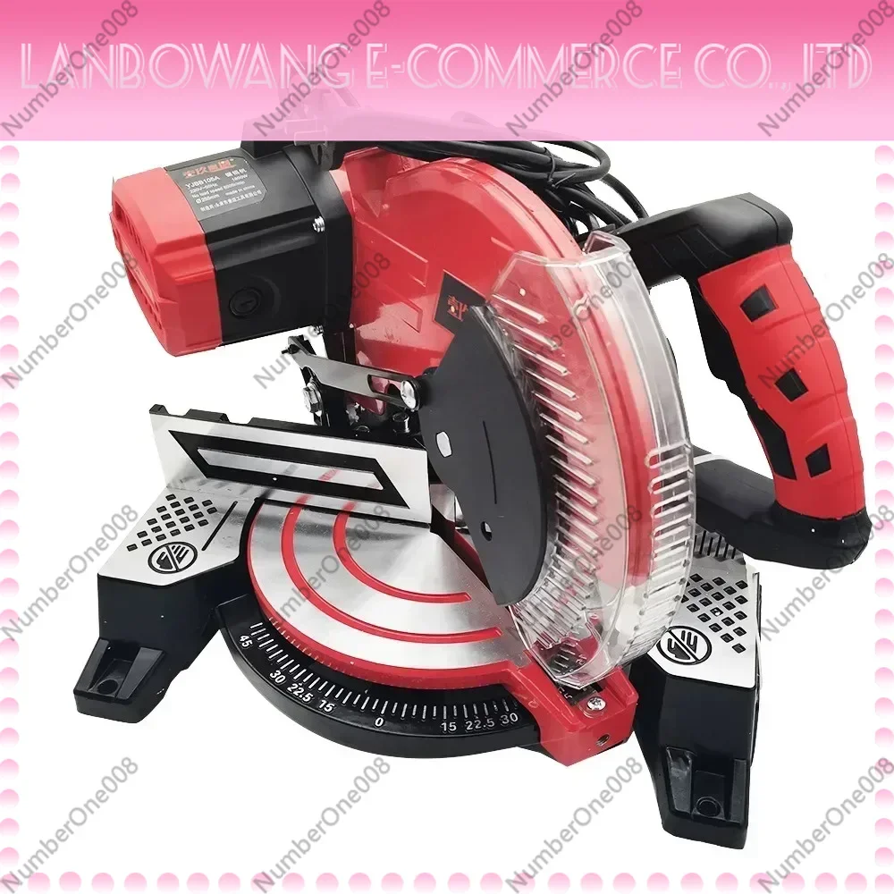 220V 1800W Miter Saw Aluminum Machine 10Inch 45 Degree Cutting Circular Saw High-precision Wood Aluminum Cutting Machine