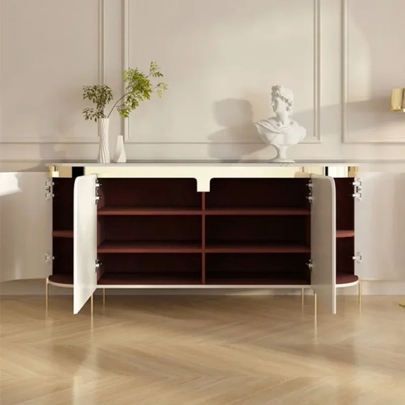

Hong Kong-style light luxury dining side cabinet, hotel tea cabinet,new high-end entrance,light luxury shoe cabinet high quality