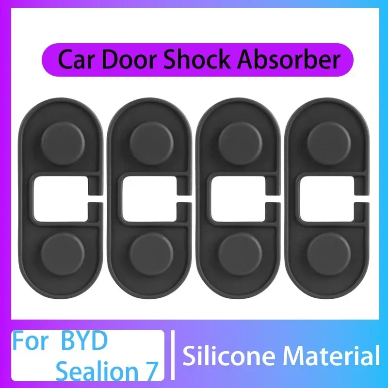 Car Door Lock Protection Cover Silicone Auto Door Lock Latches Cover Lock Latches Trim Accessories For BYD  Sealion 7