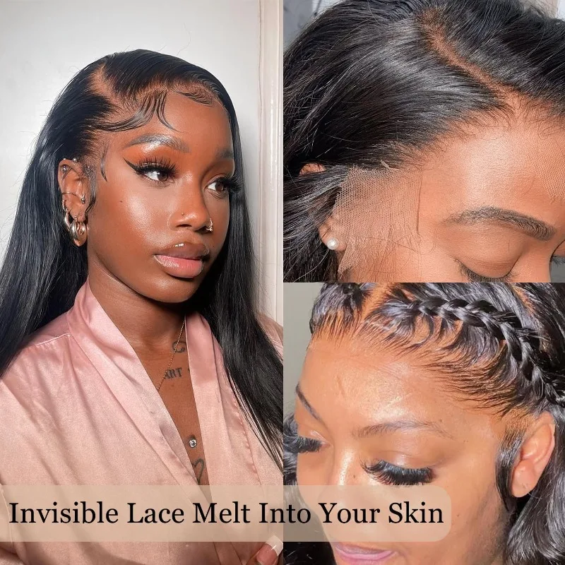 14A 13x4 레이스 프론탈 바디 웨이브 표백 싱글 매듭 초박형 클로저 버진 인간의 머리카락 미리 뽑은 헤어라인 자연 색상