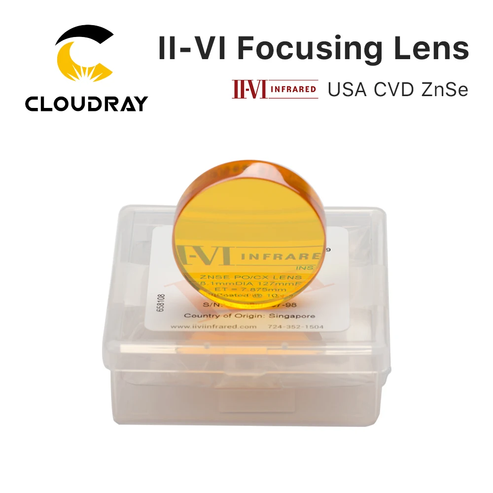 II-VI CVD ZnSe Focus Lens Dia. 38.1mm FL 127 190.5mm 5\