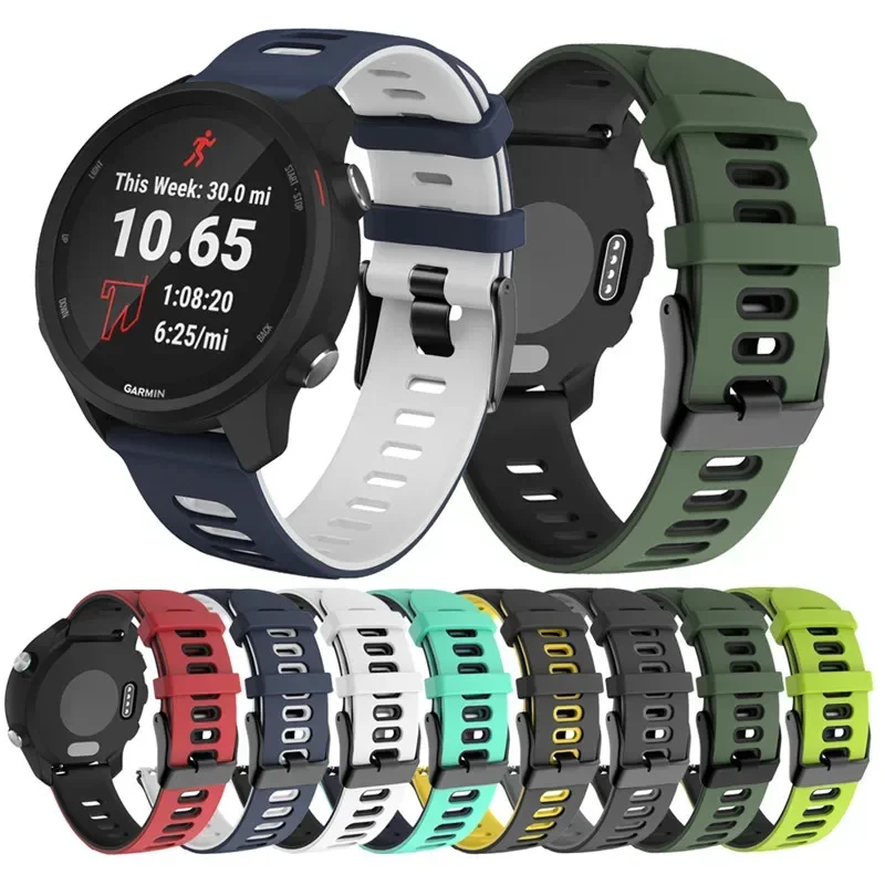 20mm 22mm Band for Samsung Galaxy Watch 3 46mm 42mm/active 2/Gear s3/S2 silicone bracelet Huawei GT2/2E Magic Watch Strap