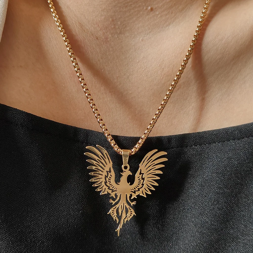 Necklaces for Women Stainless Steel Jewelry Albanian Eagle Pendant Keel Chain Necklace Accessories Gifts Wholesale Direct Sales