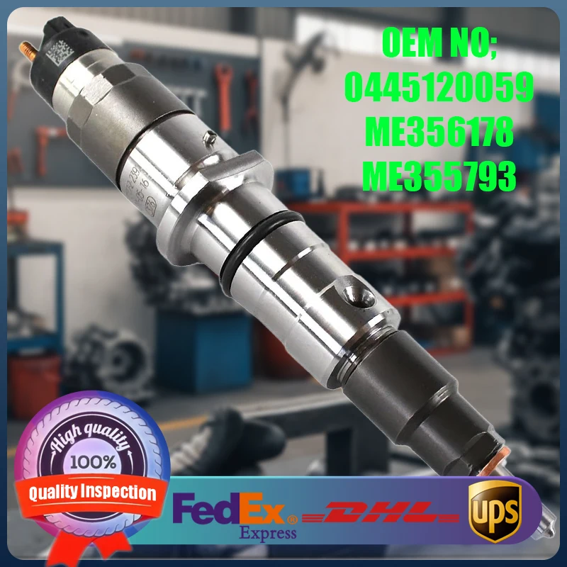 

Diesel Common Rail Injector 0445120059 3976372 397637D 4945969 5263262 6754-11-3010 for Cummins 6BTAA QSB 4.5 5.9 6.7L