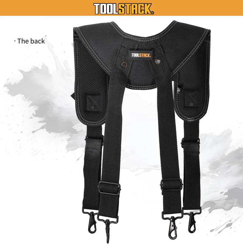 TOOLSTACK TSK-51 Schultergurt für Bauarbeiten, Werkzeuggürtel, Entlastungsgurt, Hochleistungs-Gurtzeug – Detail 7