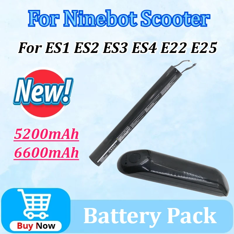 

New 36V 5200mAh/6600mAh for Ninebot Scooter ES1 ES2 ES3 ES4 E22 E25 Electric Scooter Internal Built in Battery External Battery
