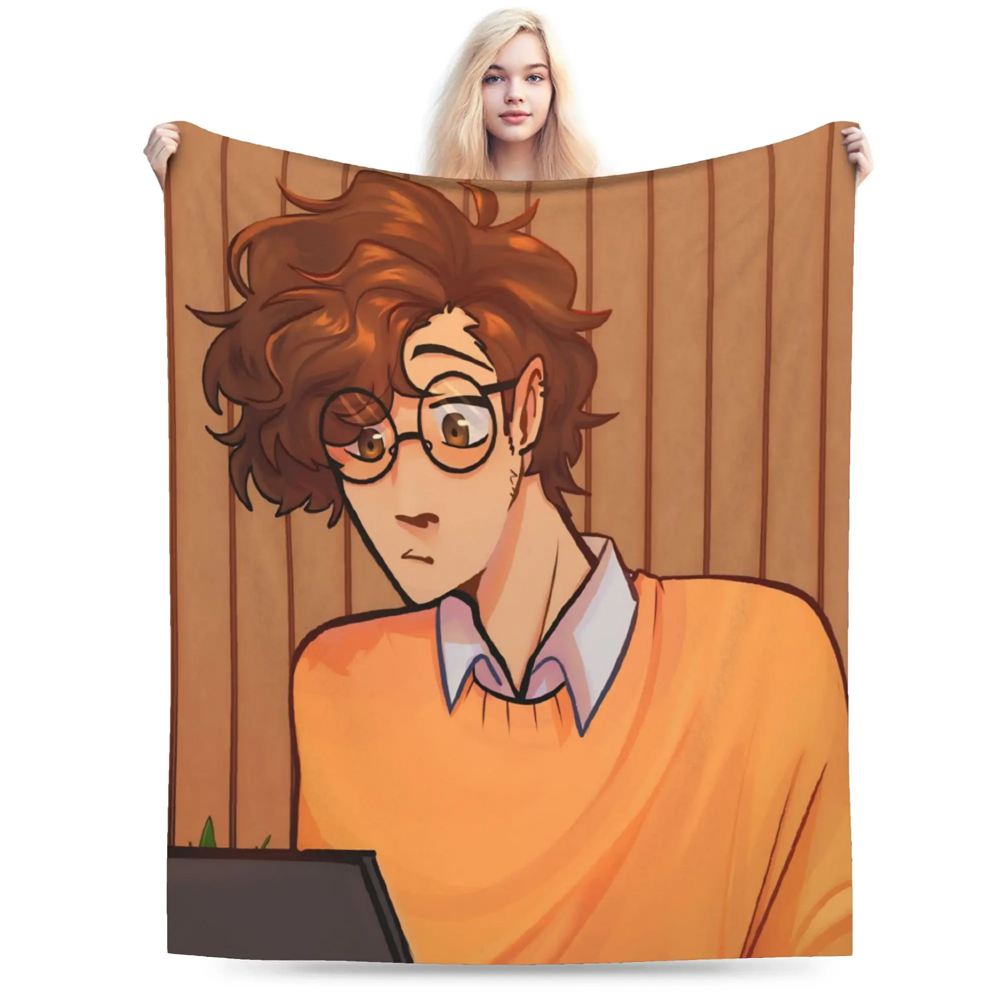 Wilbur Soot Blankets Flannel  Cozy Super Soft Throw Blankets for Bedding Quilt