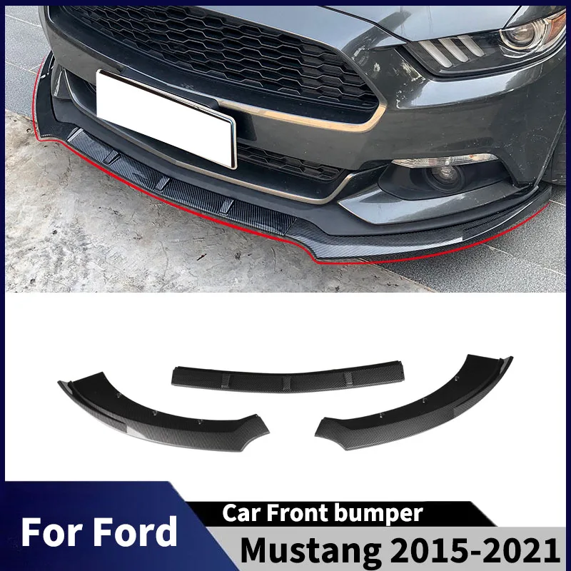 

Для Ford Mustang 2015-2021 автомобильный передний бампер, разделитель губ, передний спойлер, диффузор, комплекты кузова, аксессуары, тюнинговая защита, доска