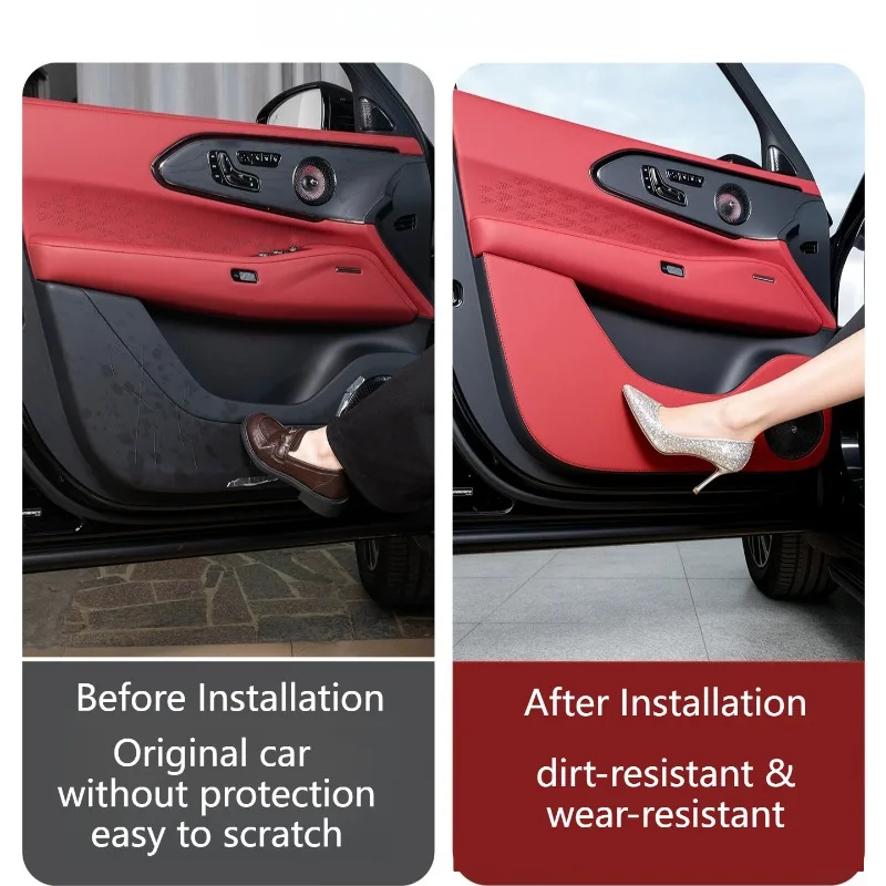 For ZEEKR 8X Door Anti-Kick Mat Trunk Anti-Scratch Protection Pad Collision Avoidance Interior Precise Fit Mod Car Accessories
