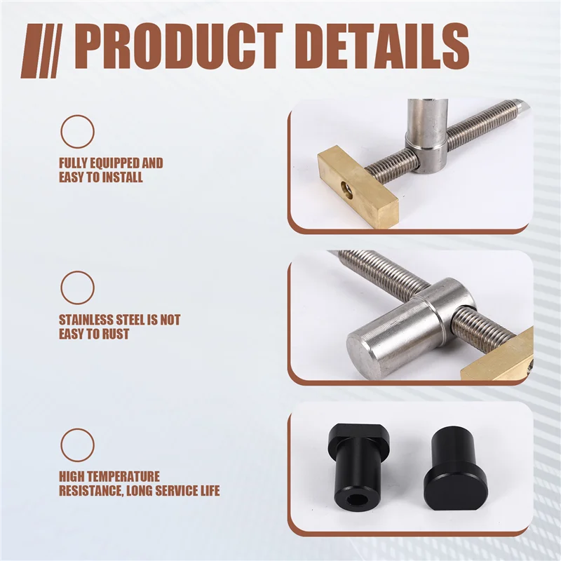 

F-F Woodworking Bench Dog Clamps With Bench Dog Stop Sets, Clip Clamp Fixture Vise Benches Joinery Carpenter Tools