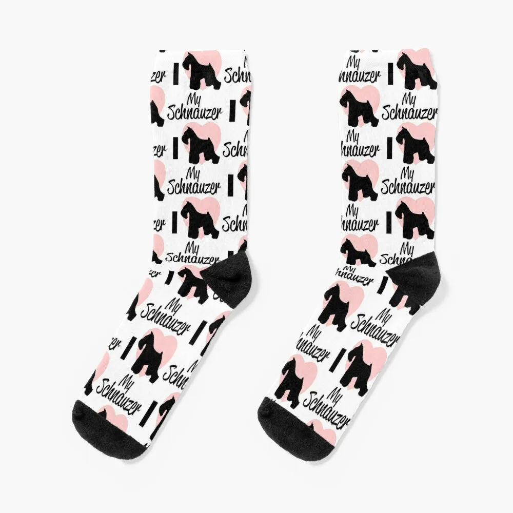 

I Love My Schnauzer - Christmas And Birthday Gift Ideas For Dog Lovers Socks loose Mens Socks Women's