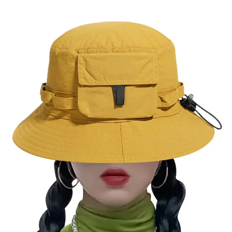 

Travel Fisherman Hat Waterproof Quick-Drying Bucket Hat Portable Fisherman Hat For Beach Summer Sun Hat For Pool Gardening