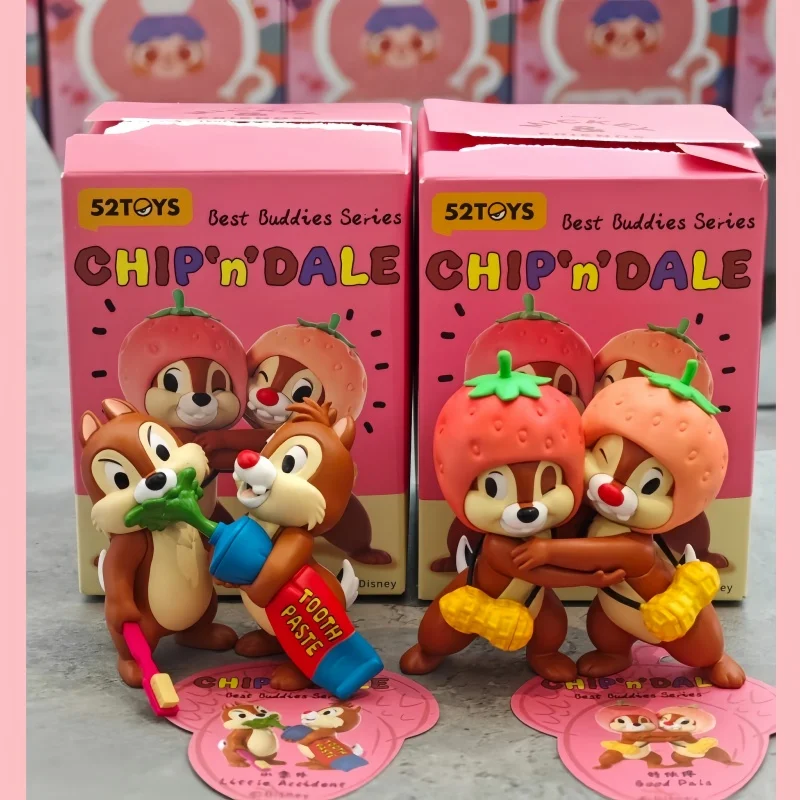 

Hot 52toys Disney Chip And Dale Brothers Good Series Blind Box Figure Toy Kawai Desktop Decor Ornaments Kid Toys Birthday Gifts