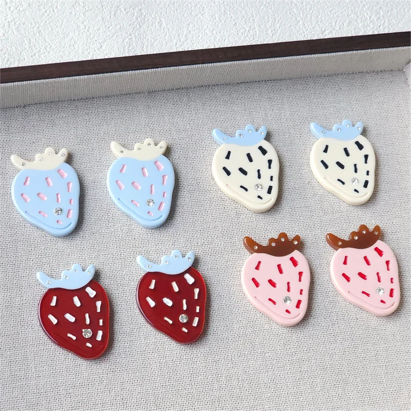 2026-最新-20-ピース-ロットカラープリント漫画イチゴ形状アクリルカボションビーズ-diy-ジュエリー衣服ヘアアクセサリー