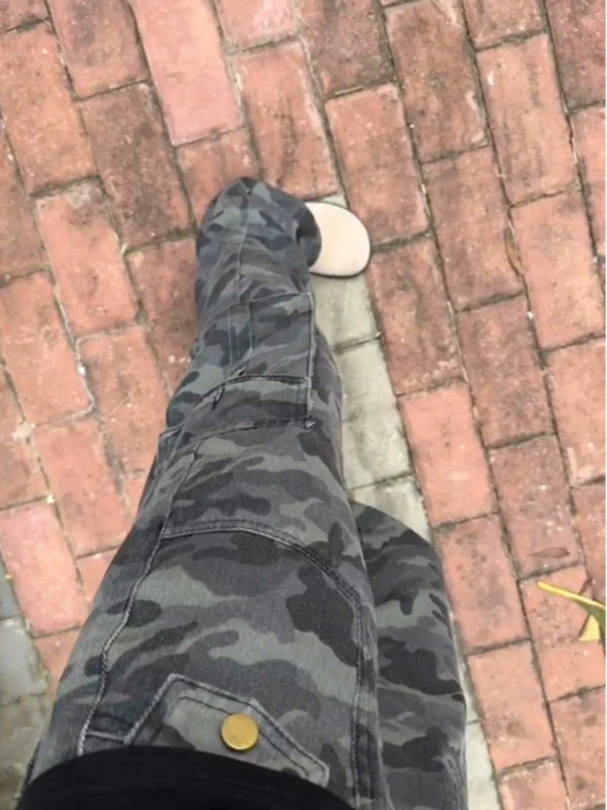 

Bla ey Camouflage Pants Men's Autumn Winter Trendy Brand Pleated Logging Straight Leg Casual Workwear Trousers