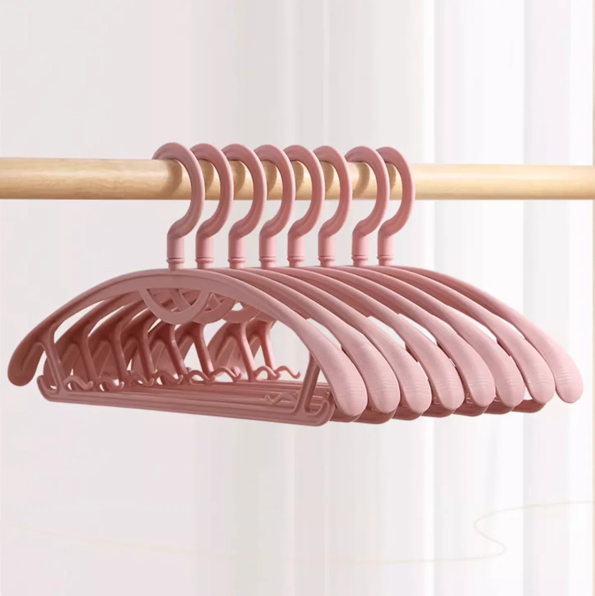 

20Pcs/lot 42cm Household Non-Marking Clothes Hanger with Anti-Shoulder-Slip Design and Enlarged (or "Oversized") Size for Coats