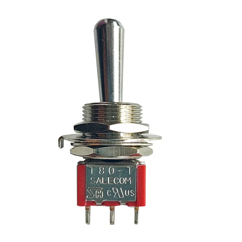 1pcs SH T80-T Z1 Series Large Long Handle 12mm ON-ON SPDT 3Pin 2Position Panel Mount Mini Toggle Switch 5A 125VAC