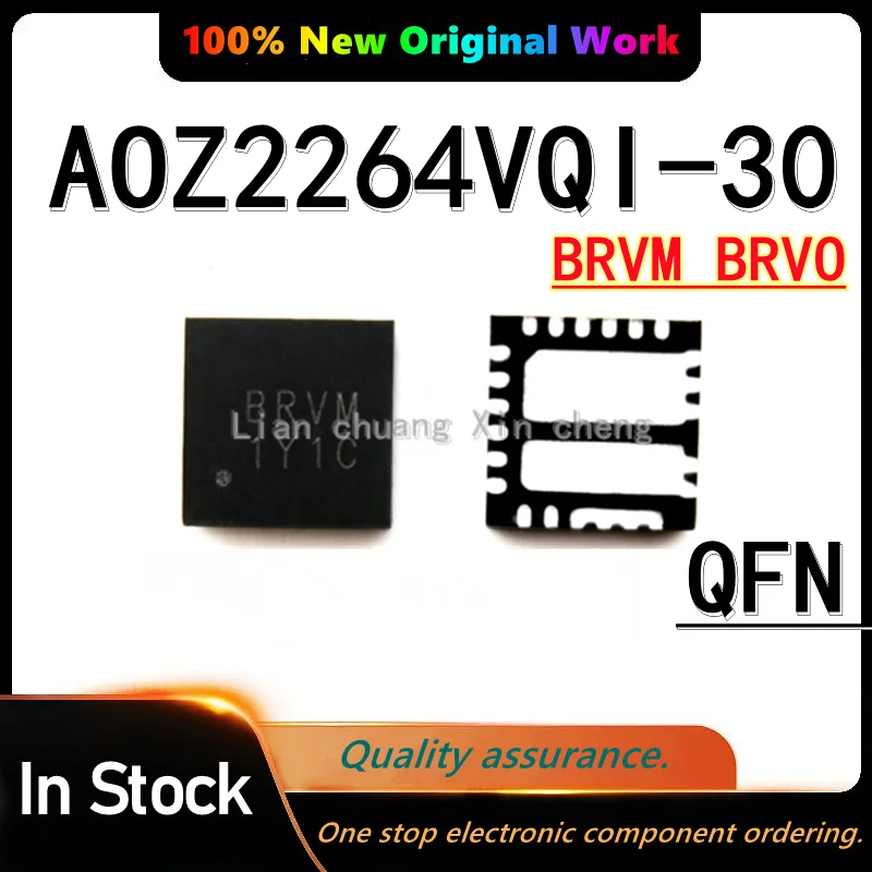 (5PCS) 100% Original AOZ2264VQI-30 AOZ2264 BRV BRV0 BRVM BRVO QFN NEW CHIP