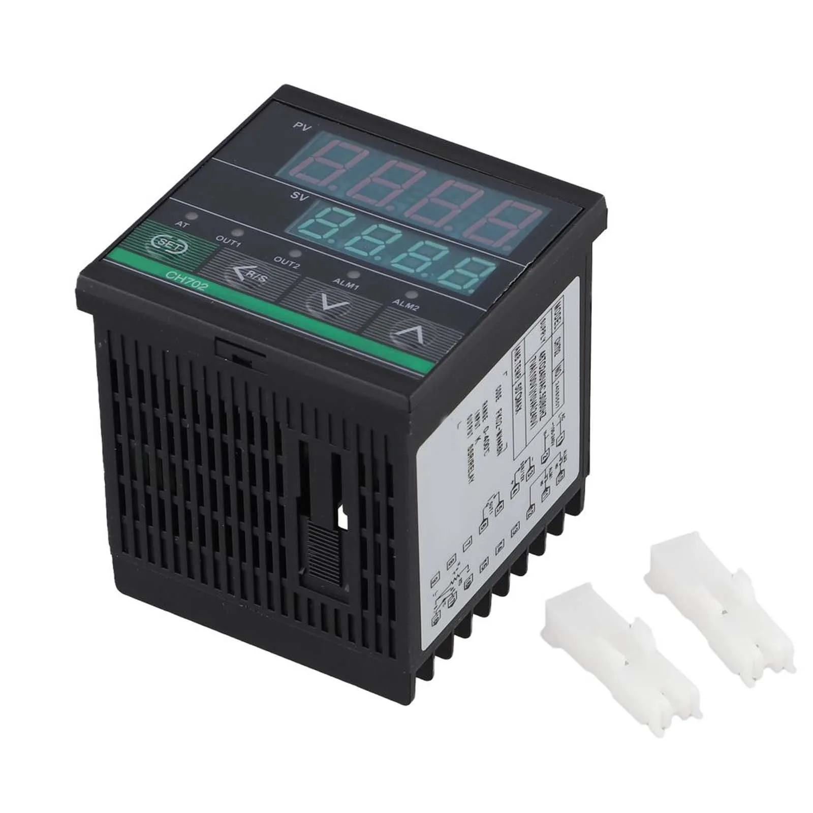 1PC CH702 Intelligent PID Temperature Controller With Dual Output Relay Two Alarm Modes K-Type Input LCD Display Thermostat