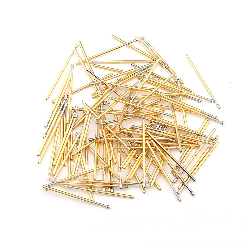 100PCS/pack Spring Test Pin P100-A2 Cup Head Needle Tube Outer Diameter 1.36mm Needle Length 33.35mm For ICT Testing