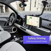 360 rotation ventouse Support de téléphone de voiture Support de montage Flexible Support de cellule Mobile pour iPhone Samsung Xiaomi Clip Support de téléphone dans la voiture 2