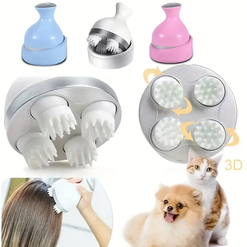 Octopus Head Massager Dragon Gripper Massage Cat Pet Scalp Massager